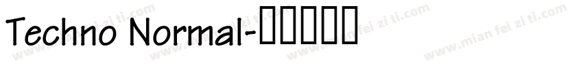 Techno Normal字体转换